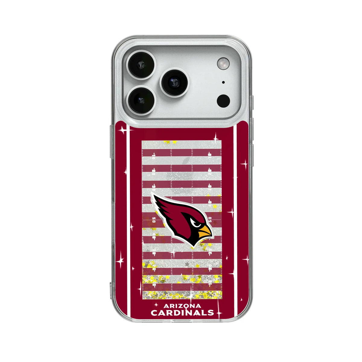 Arizona Cardinals Field Glitter Phone Case for Apple iPhone