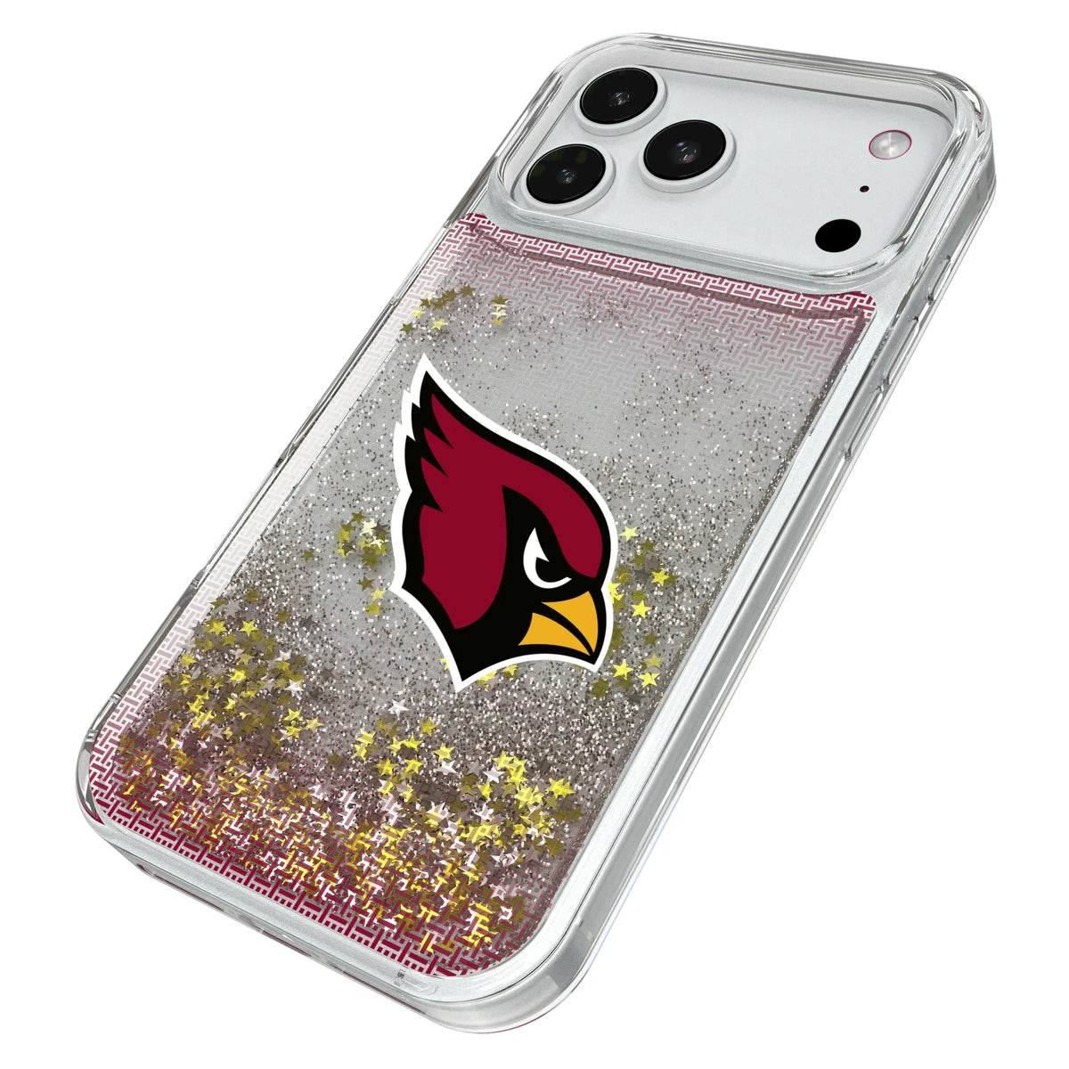 Arizona Cardinals Linen Glitter Phone Case for Apple iPhone