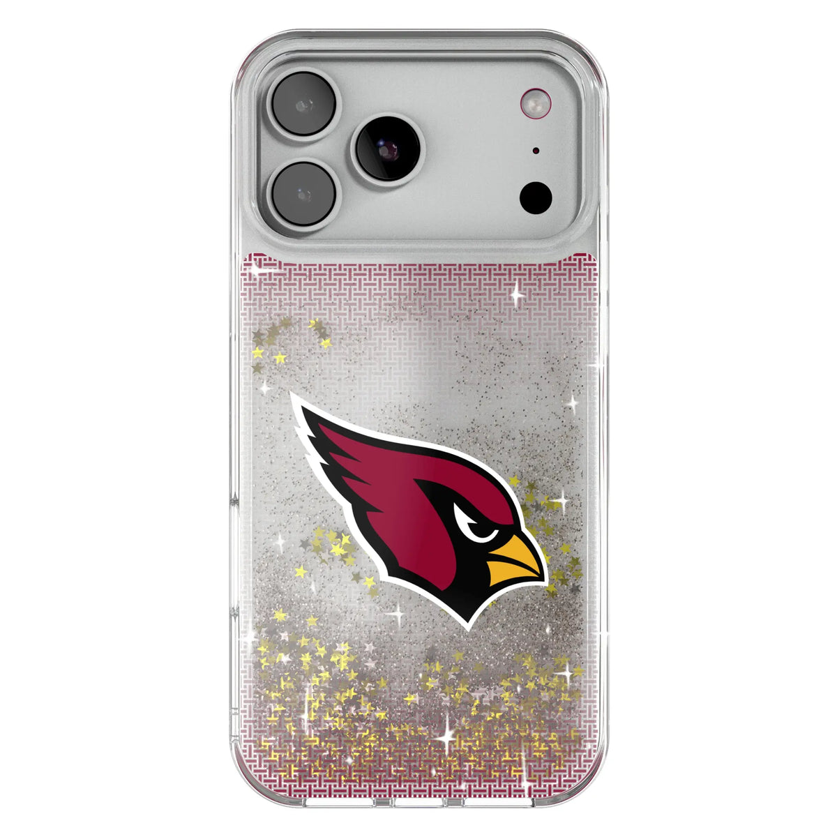 Arizona Cardinals Linen Glitter Phone Case for Apple iPhone