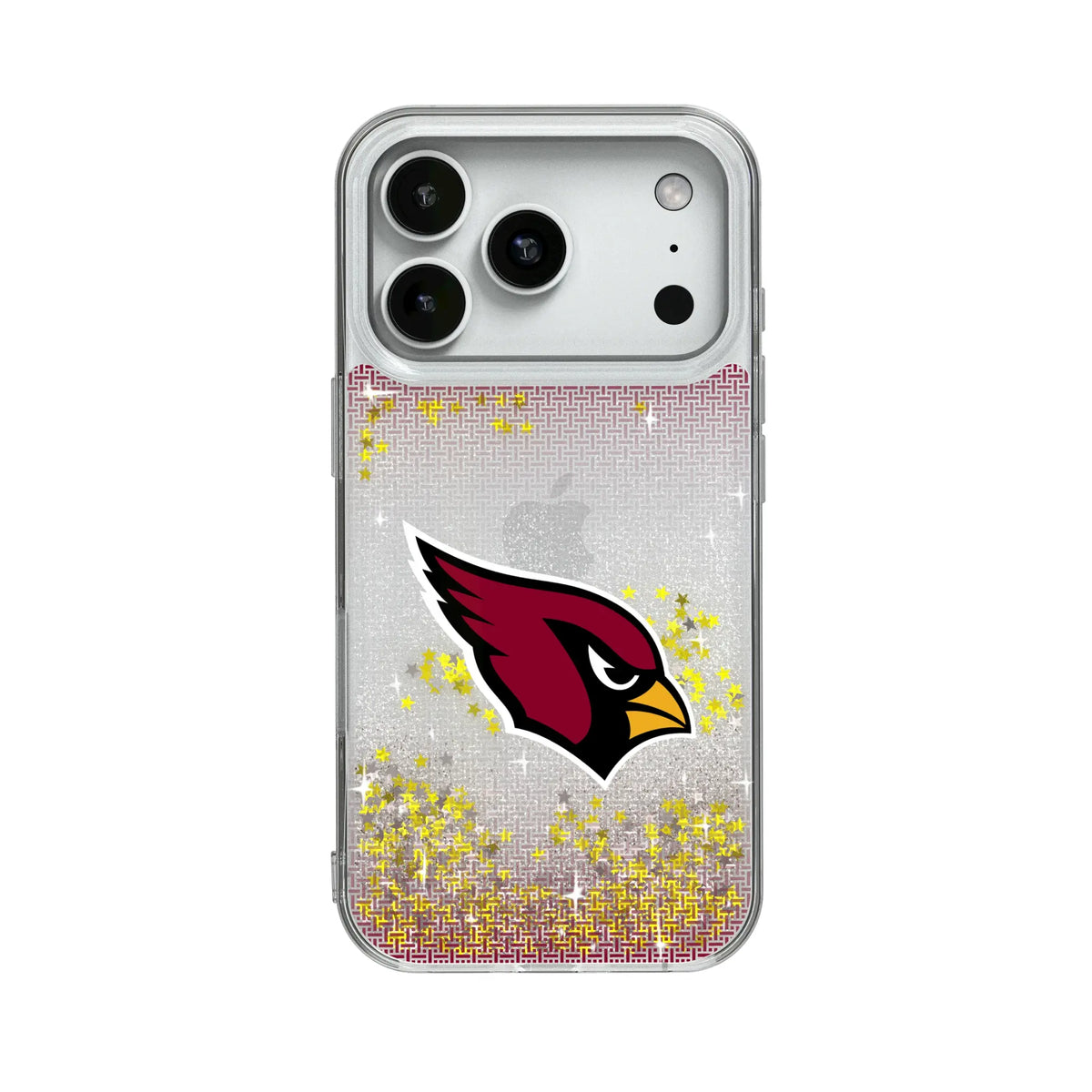 Arizona Cardinals Linen Glitter Phone Case for Apple iPhone