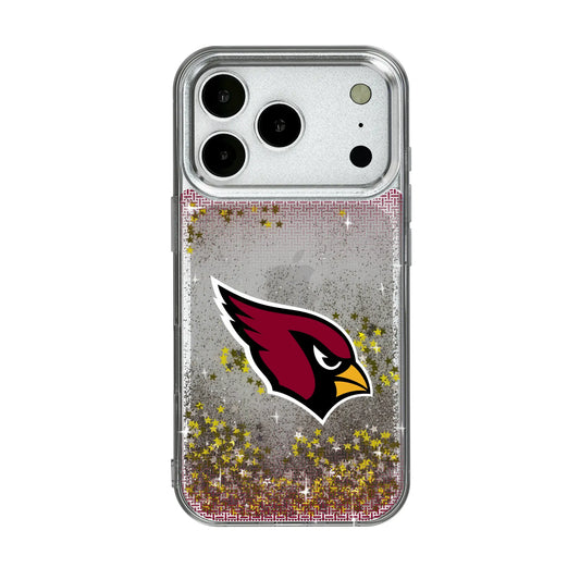 Arizona Cardinals Linen Glitter Phone Case for Apple iPhone