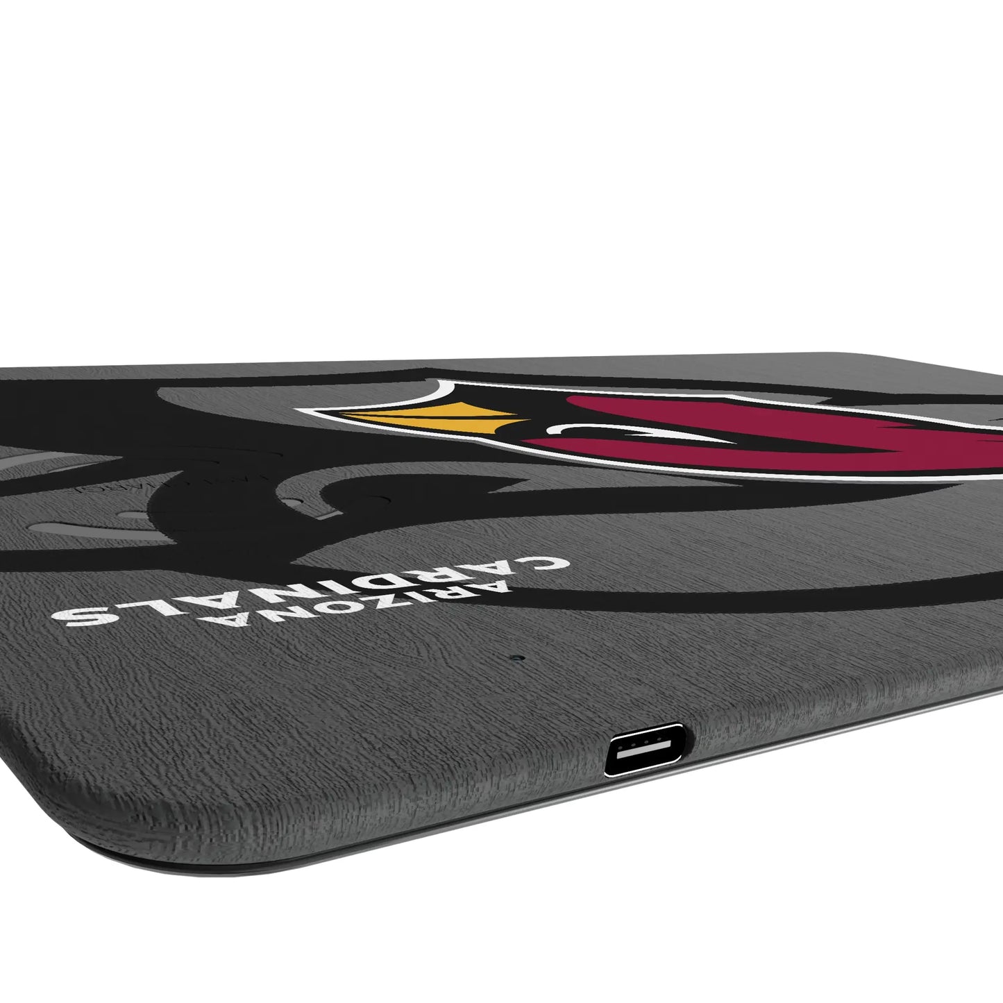 Arizona Cardinals Monocolor Tilt 15-Watt Wireless Charger and Mouse Pad