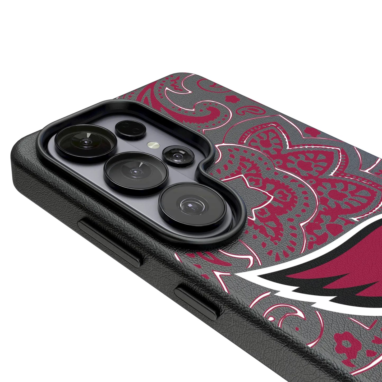 Arizona Cardinals Paisley MagSafe Compatible Phone Case for Samsung Galaxy