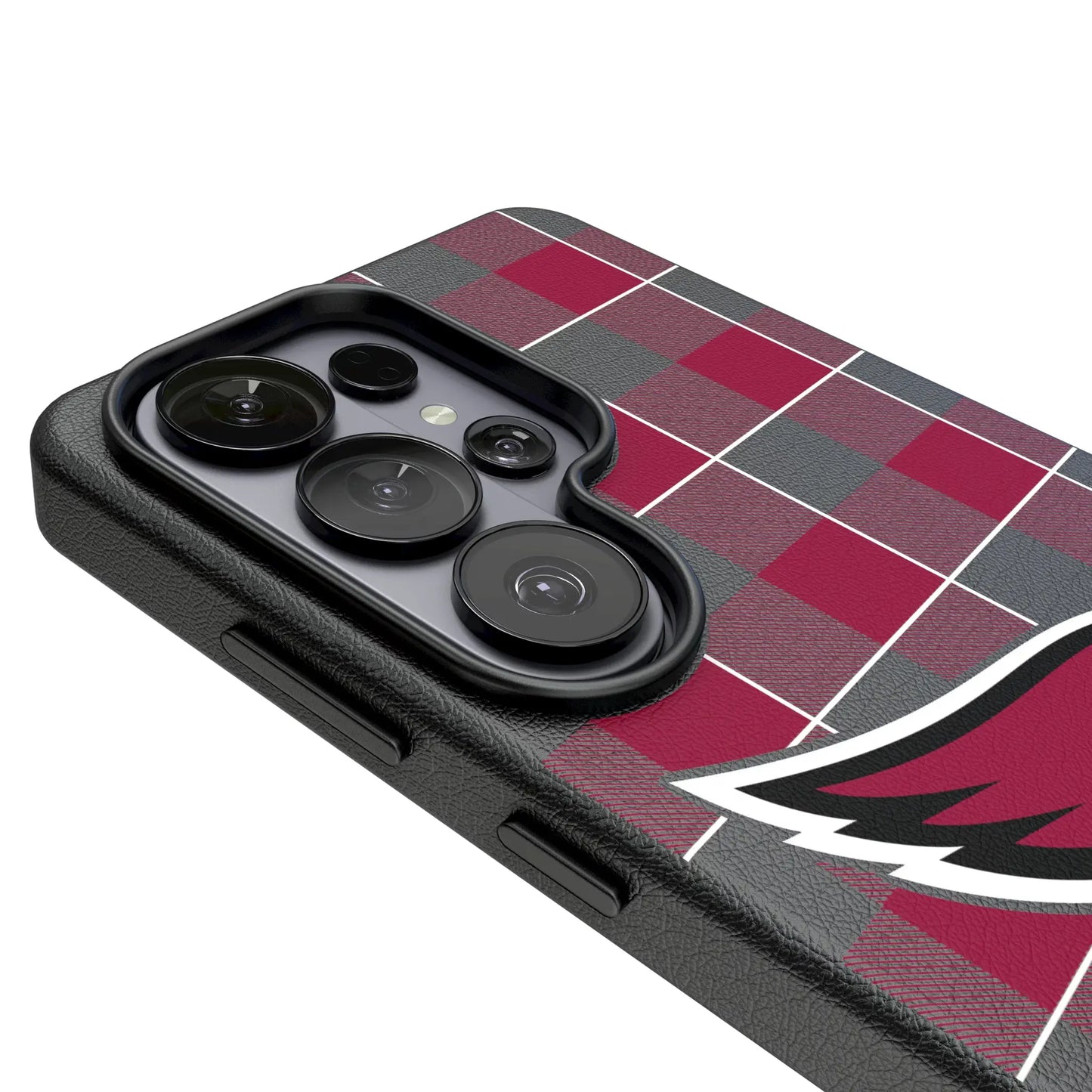 Arizona Cardinals Plaid MagSafe Compatible Phone Case for Samsung Galaxy