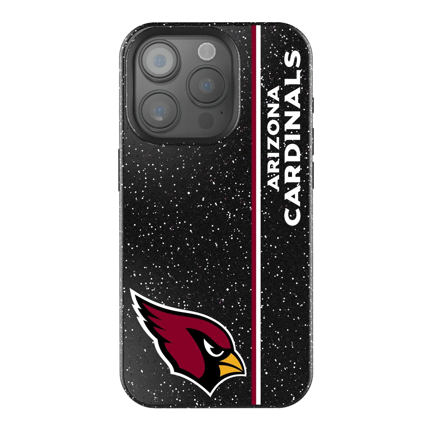 Arizona Cardinals Sidebar Black Bling Phone Case for Apple iPhone
