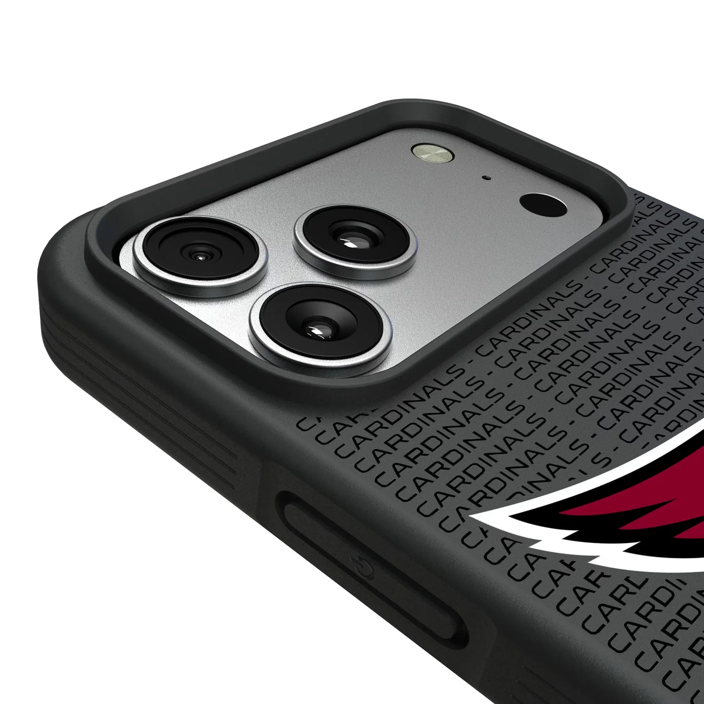 Arizona Cardinals Text Backdrop Bump Phone Case for Apple iPhone