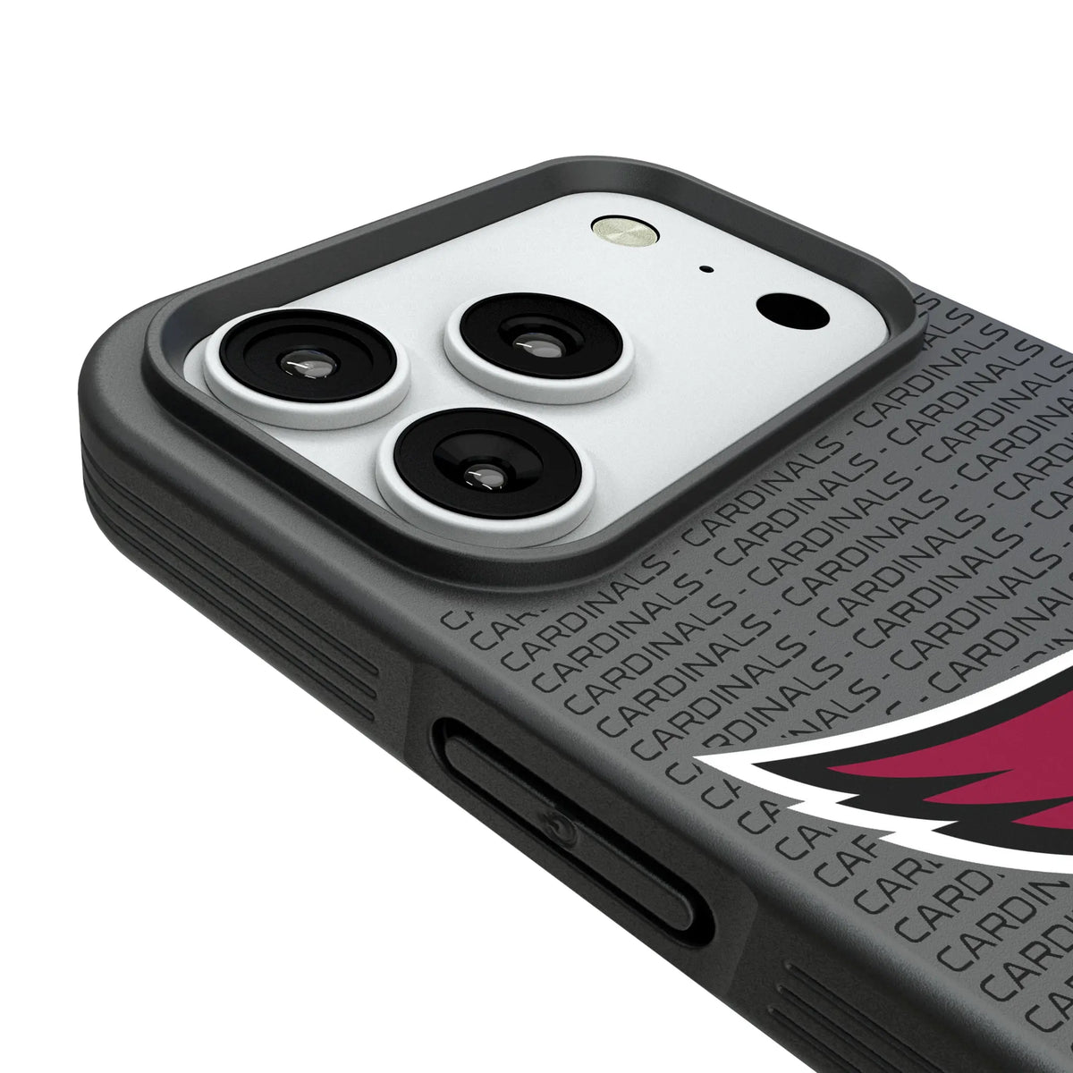 Arizona Cardinals Text Backdrop Bump Phone Case for Apple iPhone