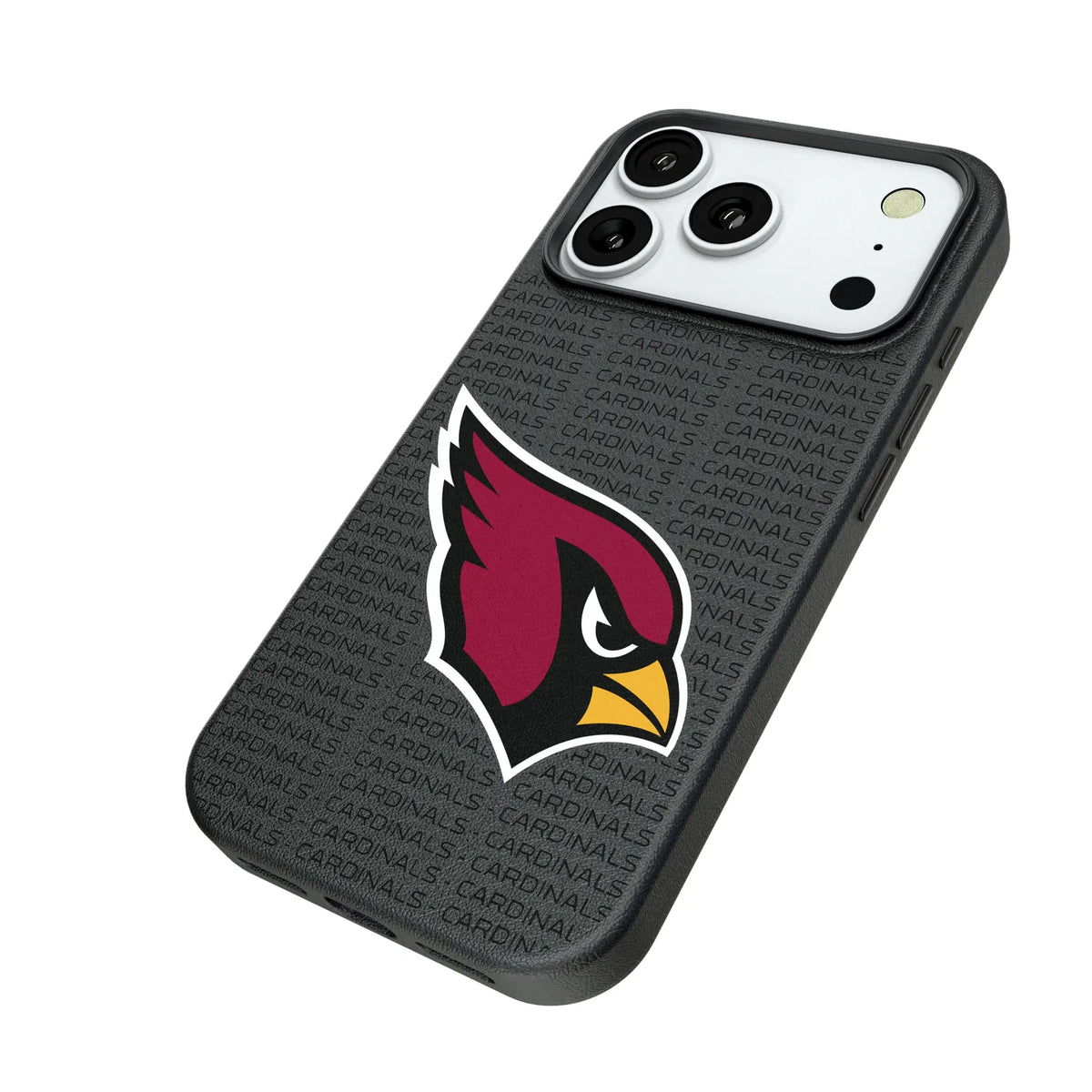 Arizona Cardinals Text Backdrop MagSafe Compatible Phone Case for Apple iPhone