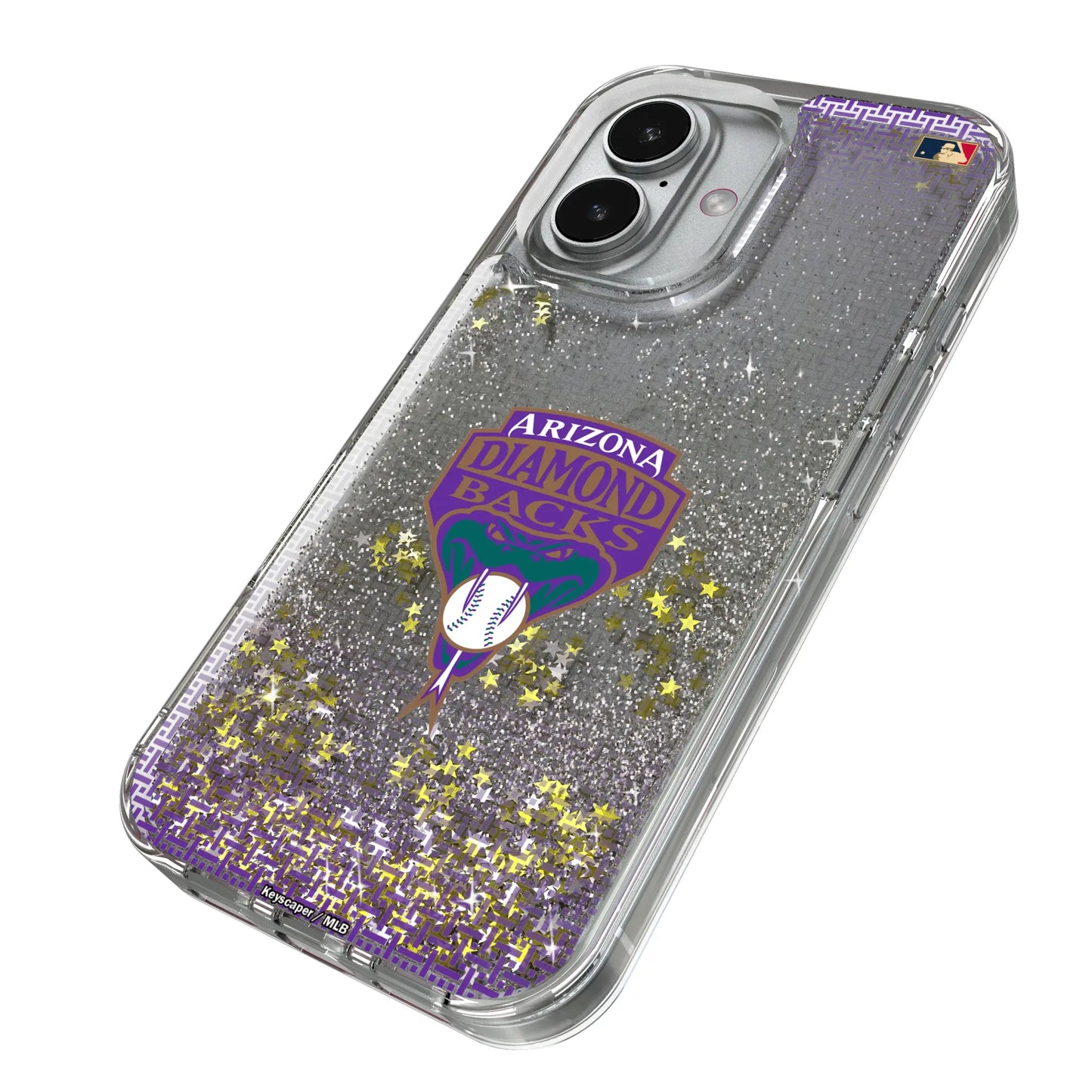 Arizona Diamondbacks 1999-2006 - Cooperstown Collection Linen Glitter Phone Case for Apple iPhone