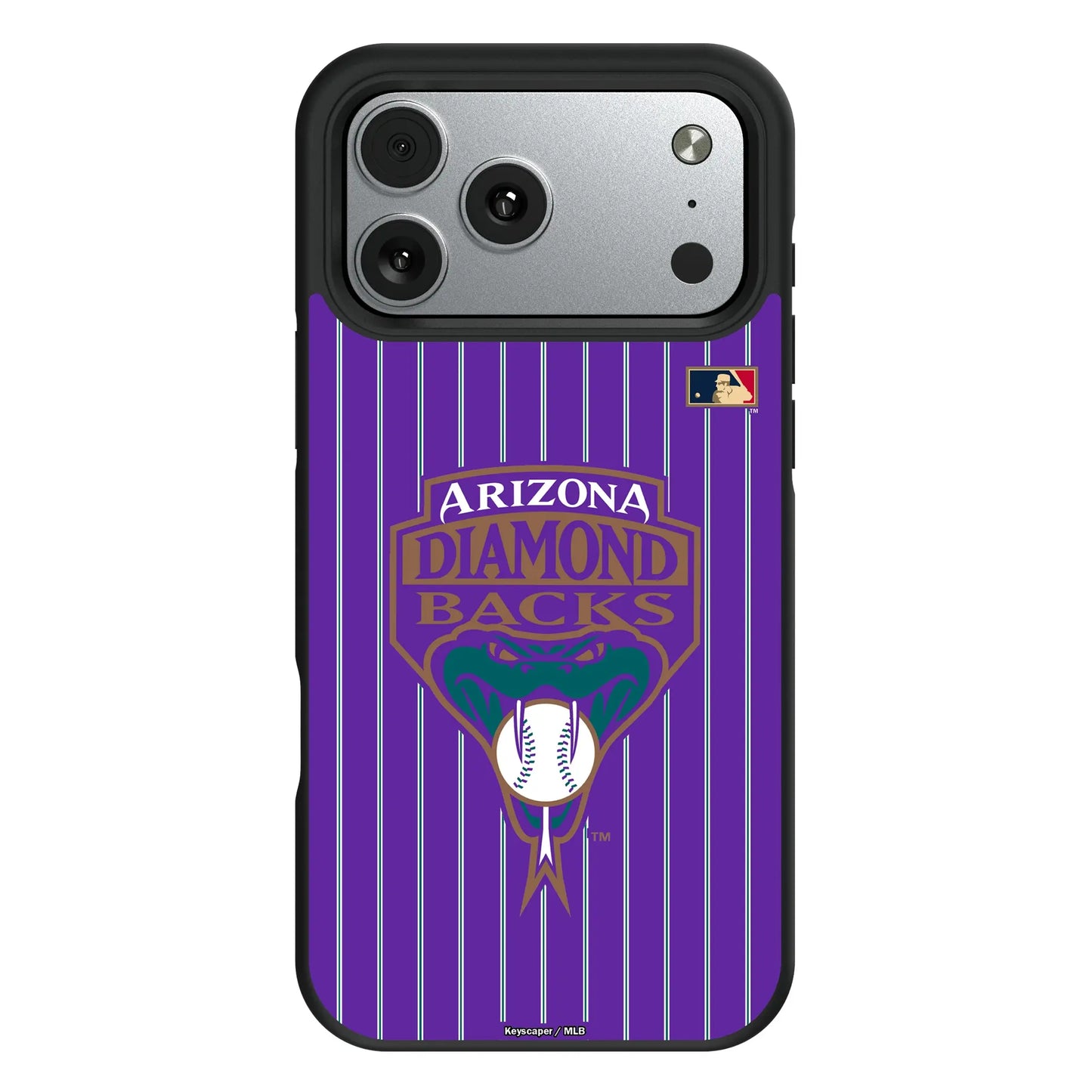 Arizona Diamondbacks 1999-2006 - Cooperstown Collection Pinstripe Bump Phone Case for Apple iPhone