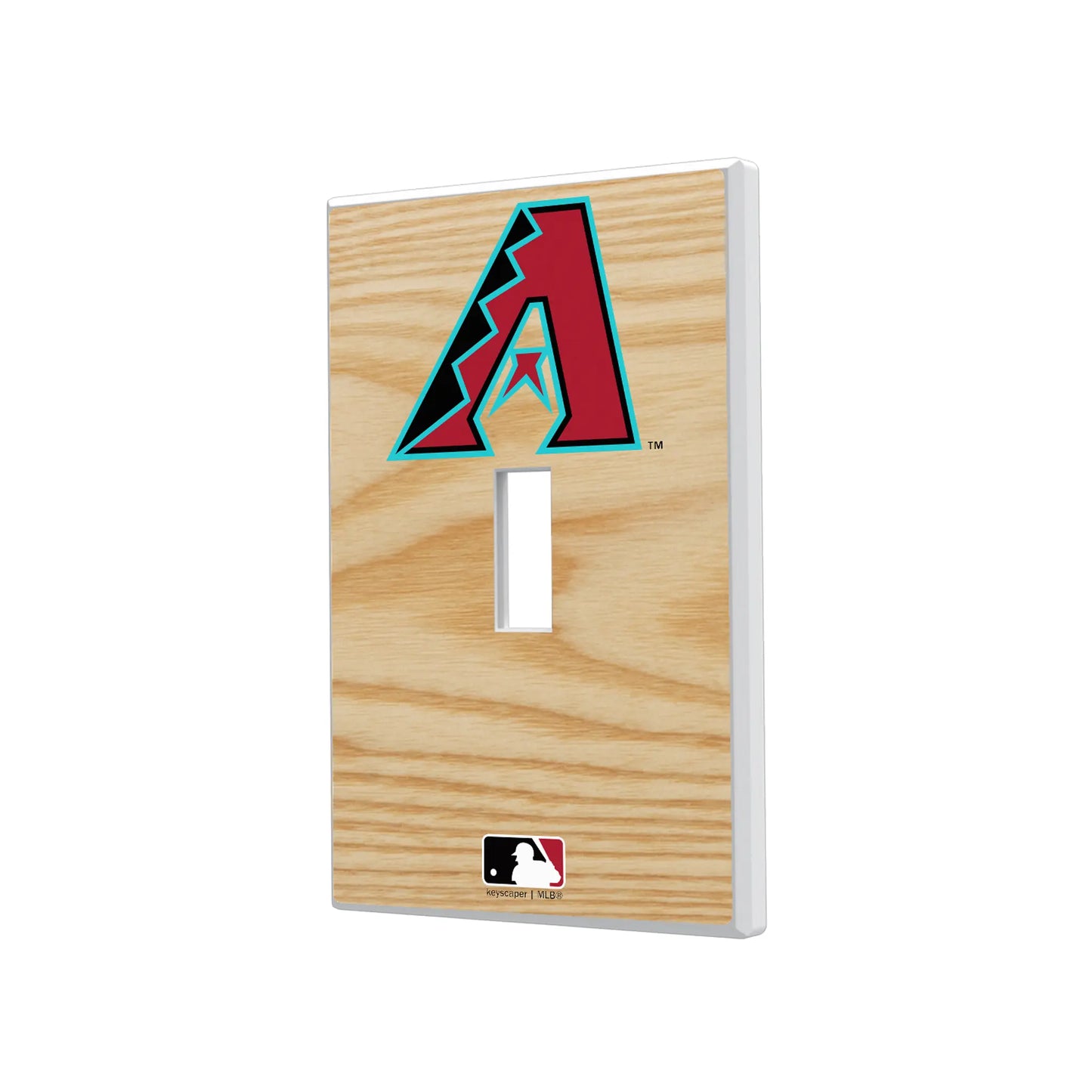 Arizona Diamondbacks Baseball Bat Hidden-Screw Light Switch Plate