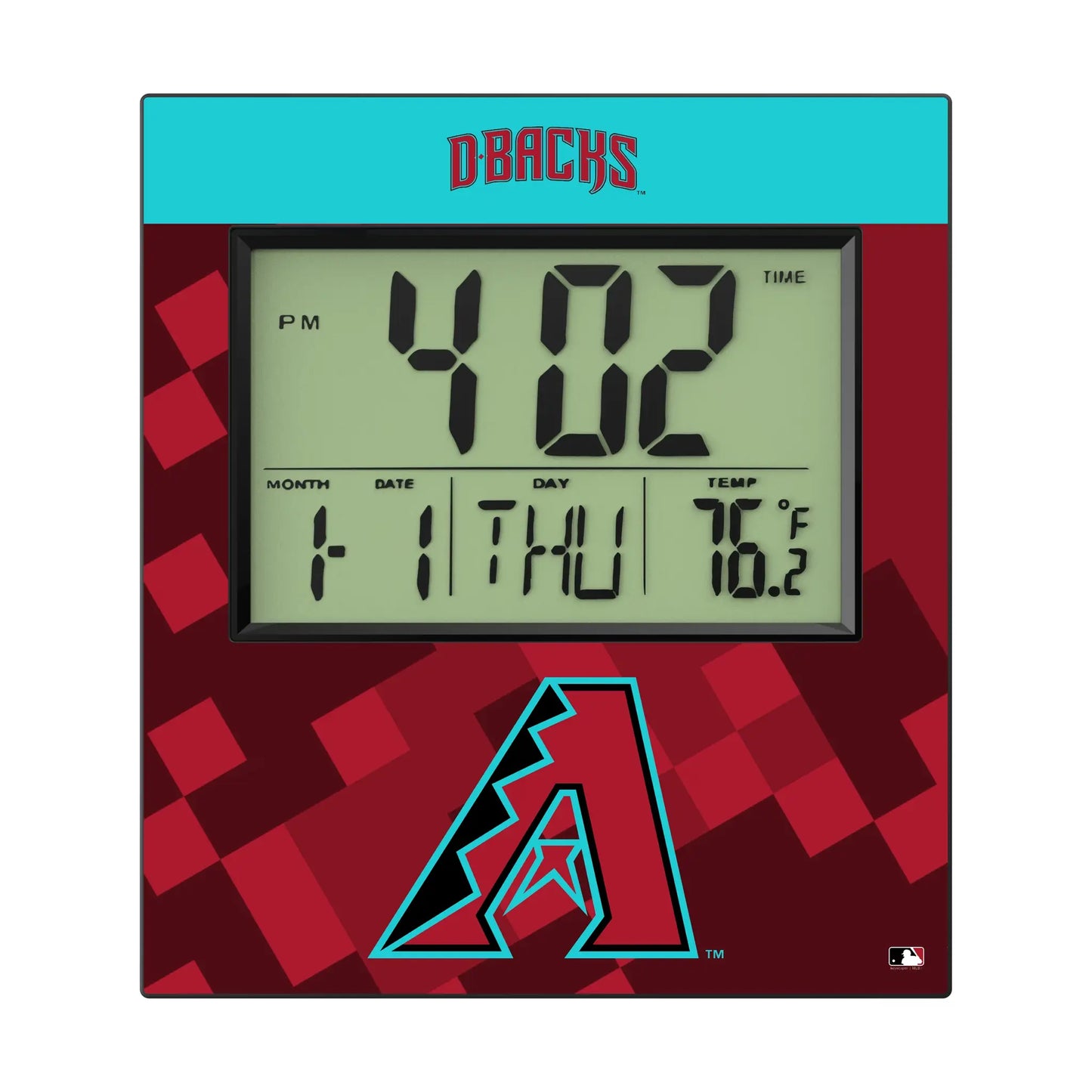 Arizona Diamondbacks Color Block Wall Clock