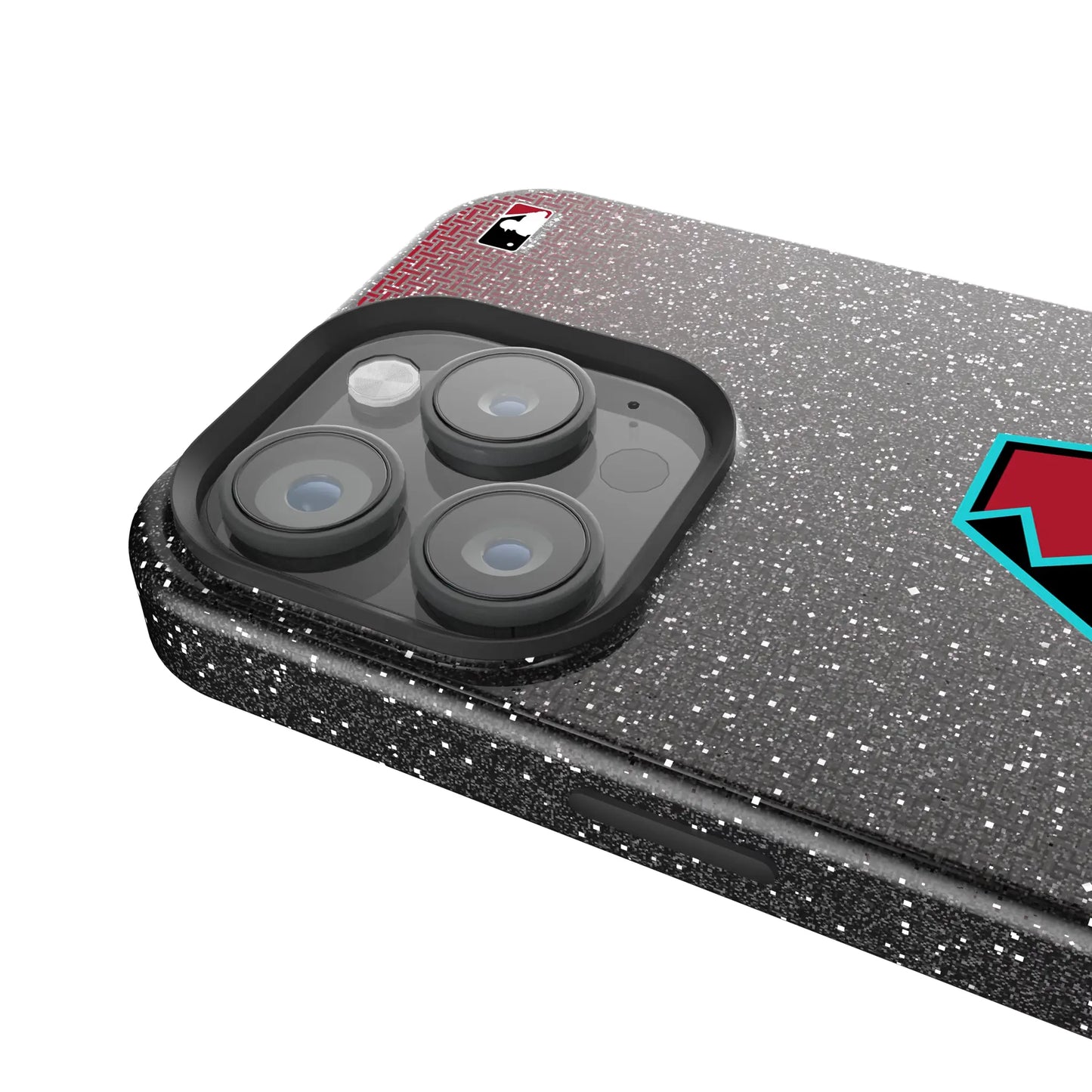 Arizona Diamondbacks Linen Black Bling Phone Case for Apple iPhone