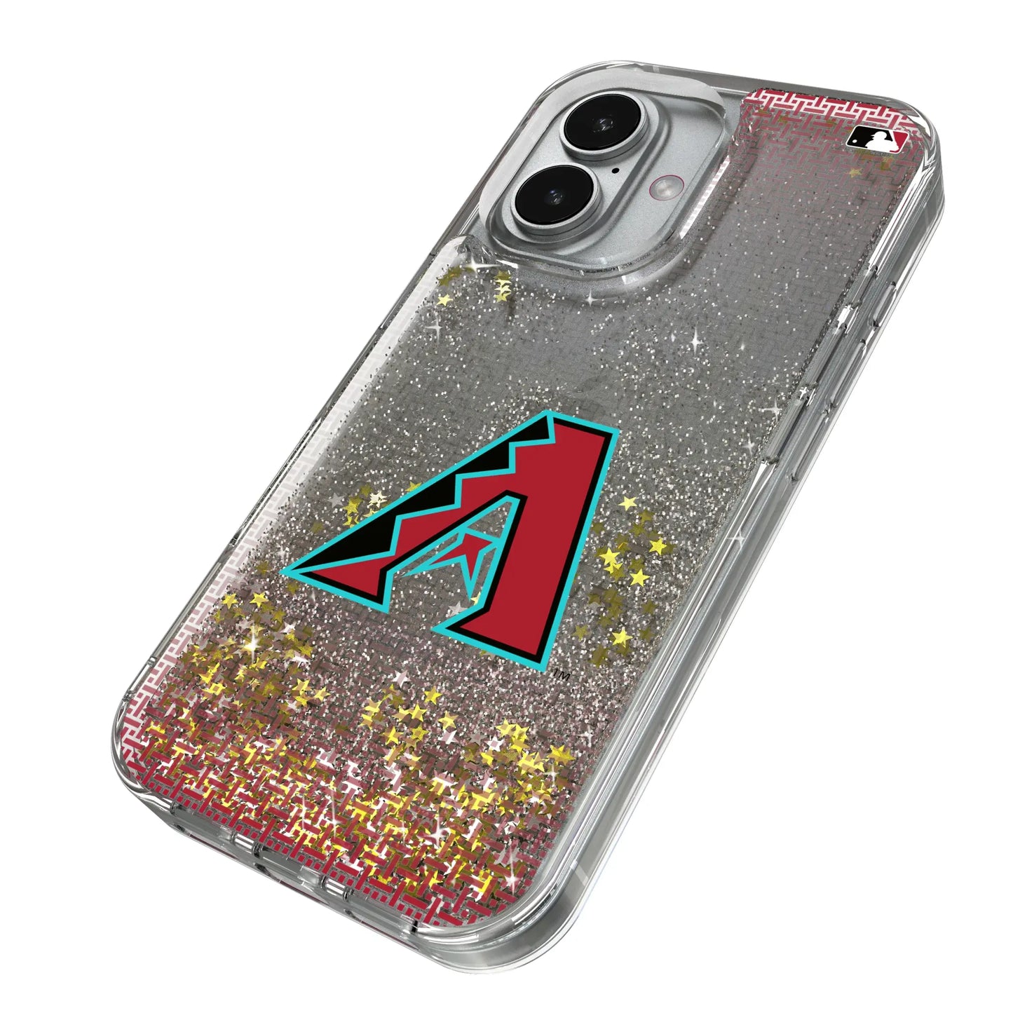 Arizona Diamondbacks Linen Glitter Phone Case for Apple iPhone