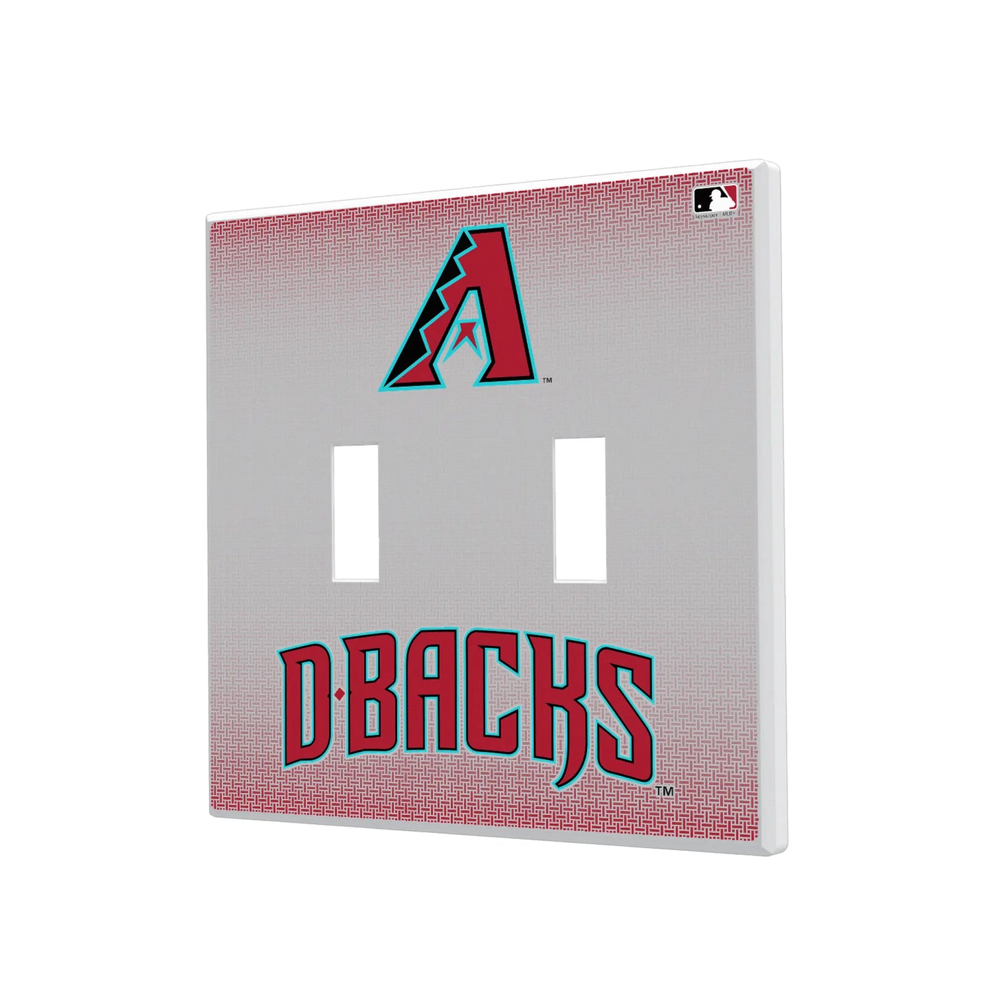 Arizona Diamondbacks Linen Hidden-Screw Light Switch Plate
