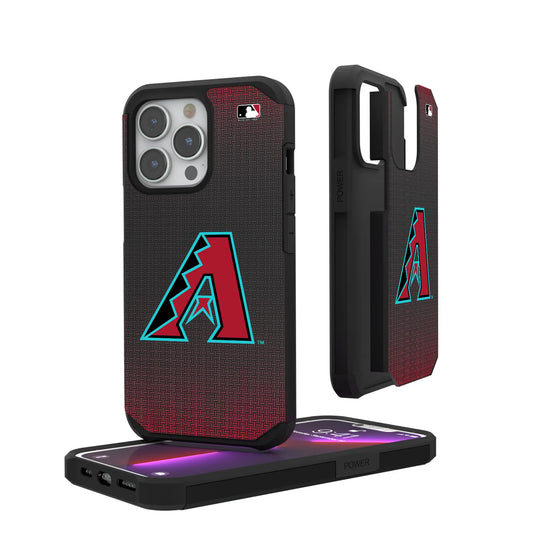 Arizona Diamondbacks Linen Rugged Phone Case for Apple iPhone