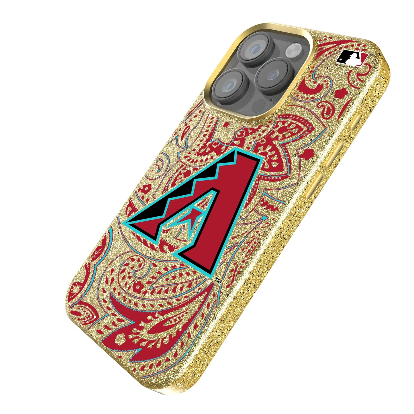 Arizona Diamondbacks Paisley Bling Phone Case for Apple iPhone