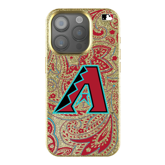 Arizona Diamondbacks Paisley Bling Phone Case for Apple iPhone