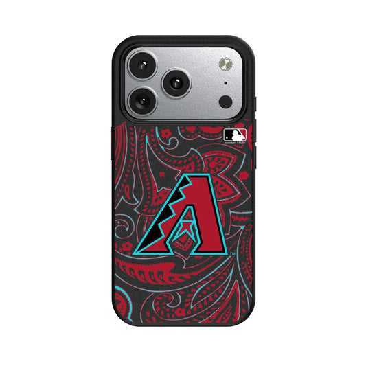 Arizona Diamondbacks Paisley MagSafe Compatible Phone Case for Apple iPhone
