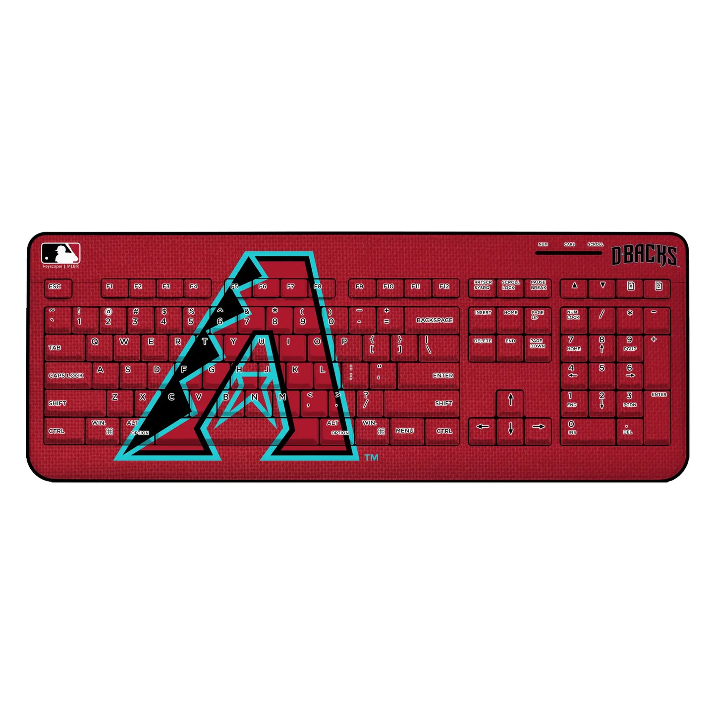 Arizona Diamondbacks Solid Wireless USB Keyboard