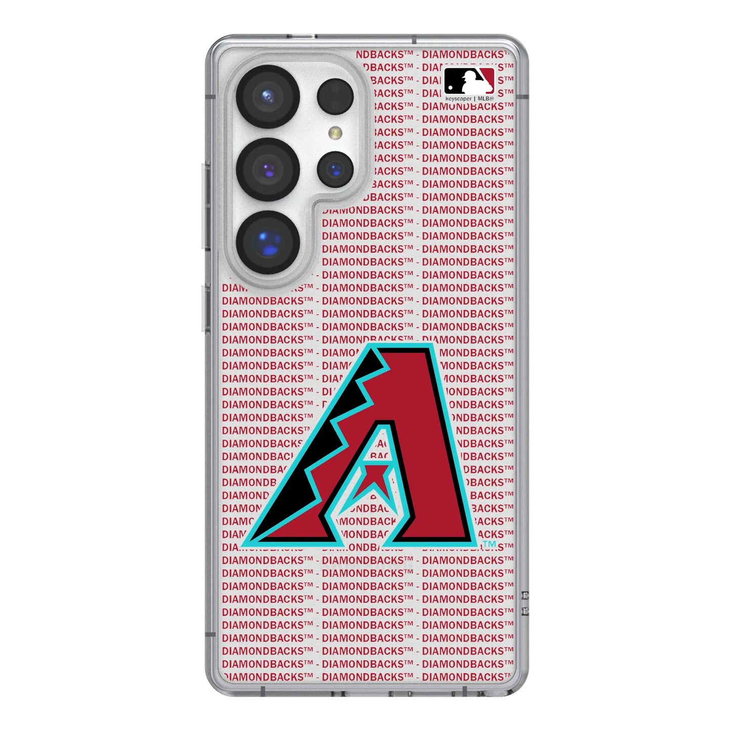 Arizona Diamondbacks Text Backdrop Clear Phone Case for Samsung Galaxy
