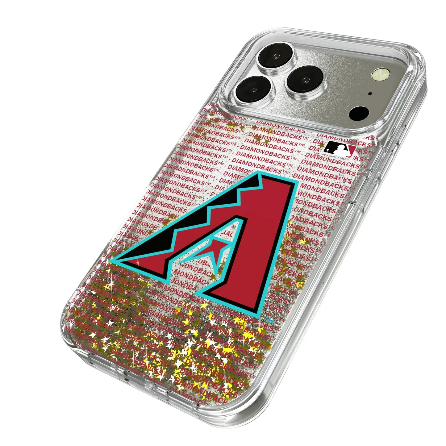 Arizona Diamondbacks Text Backdrop Glitter Phone Case for Apple iPhone