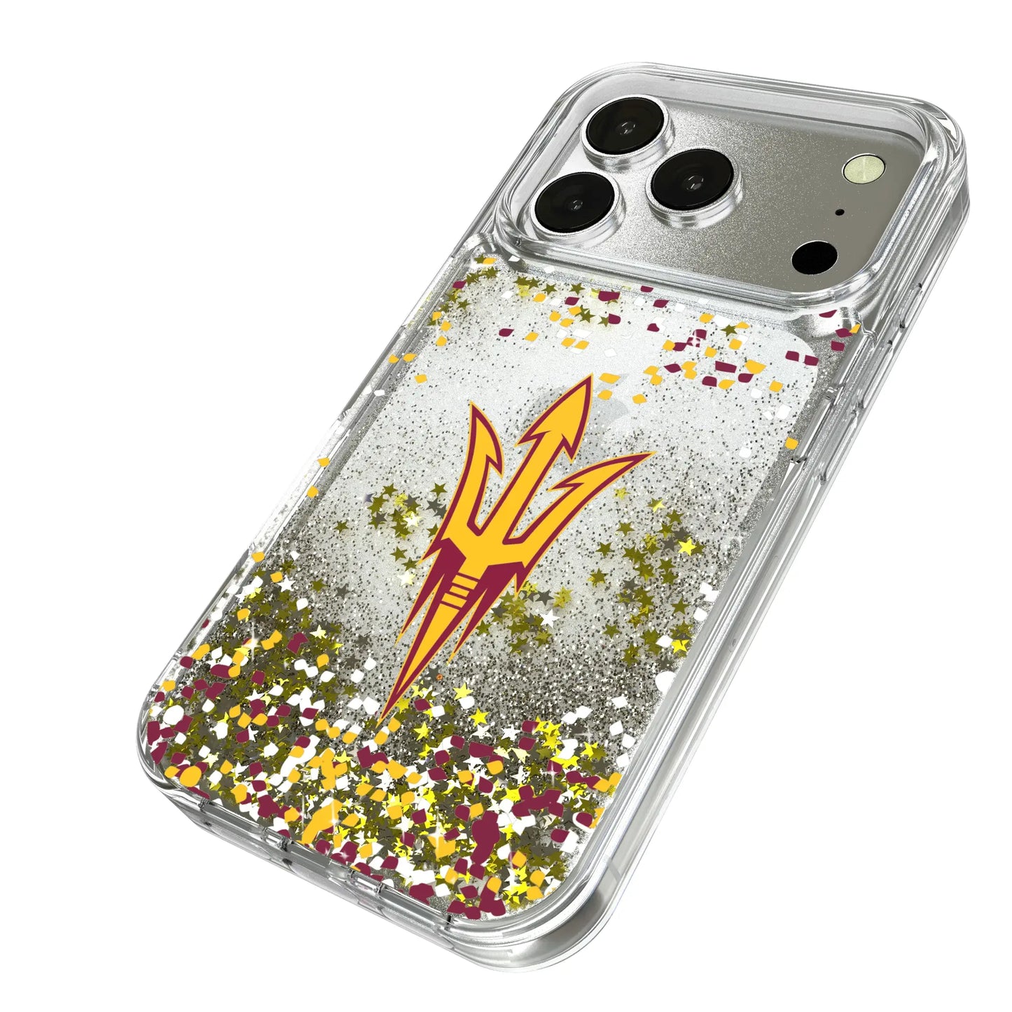 Arizona State University Sun Devils Confetti Glitter Phone Case for Apple iPhone