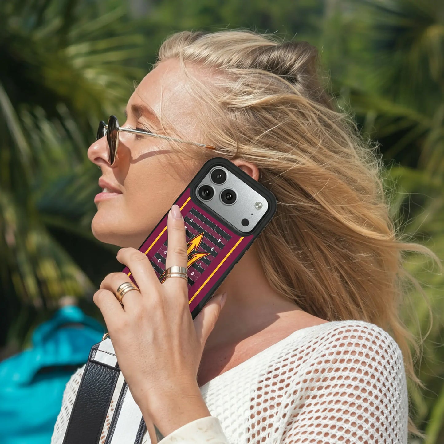 Arizona State University Sun Devils Field Bump Phone Case for Apple iPhone