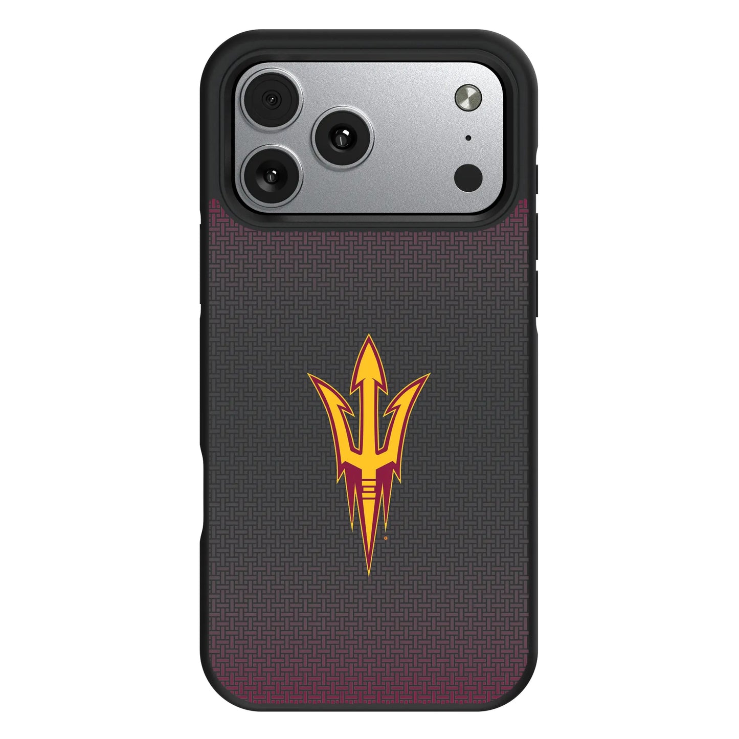 Arizona State University Sun Devils Linen Bump Phone Case for Apple iPhone