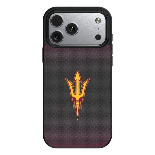 Arizona State University Sun Devils Linen MagSafe Compatible Phone Case for Apple iPhone