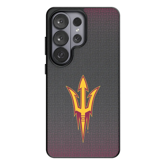 Arizona State University Sun Devils Linen MagSafe Compatible Phone Case for Samsung Galaxy