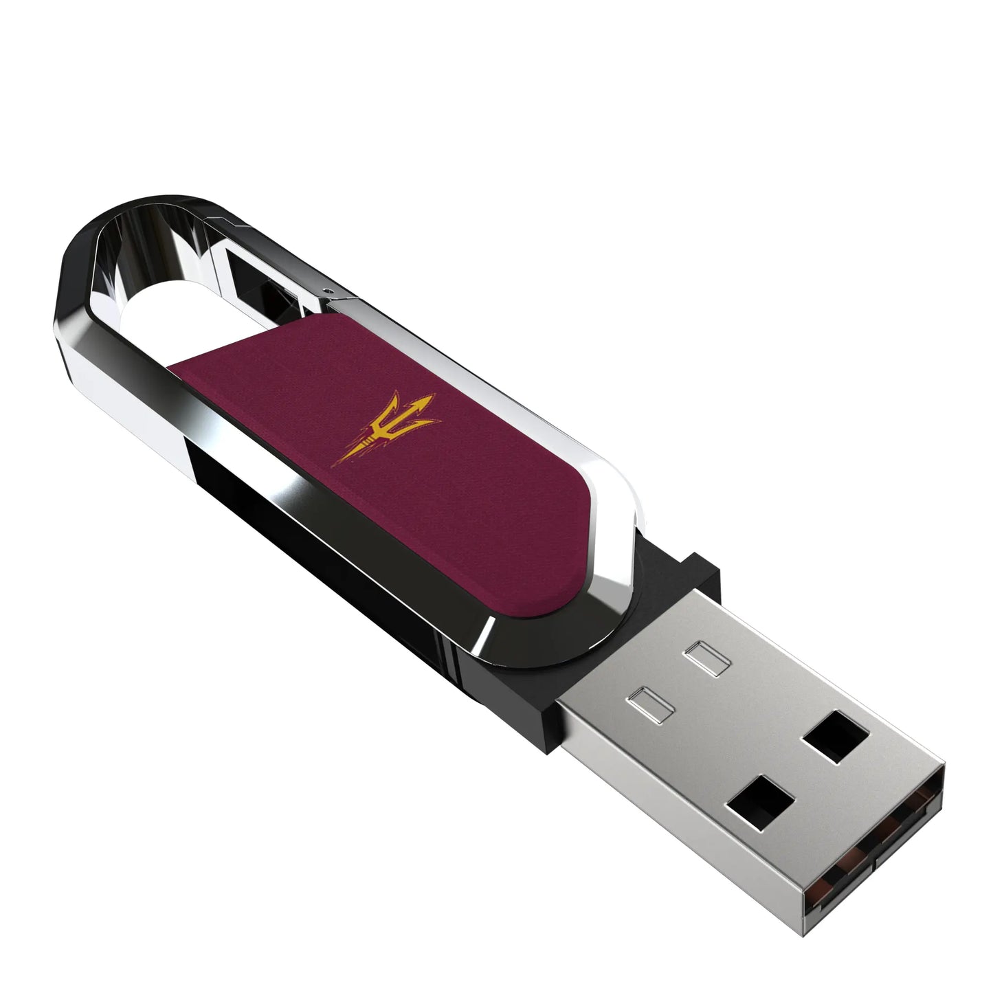 Arizona State University Sun Devils Solid USB 64GB Clip Style Flash Drive