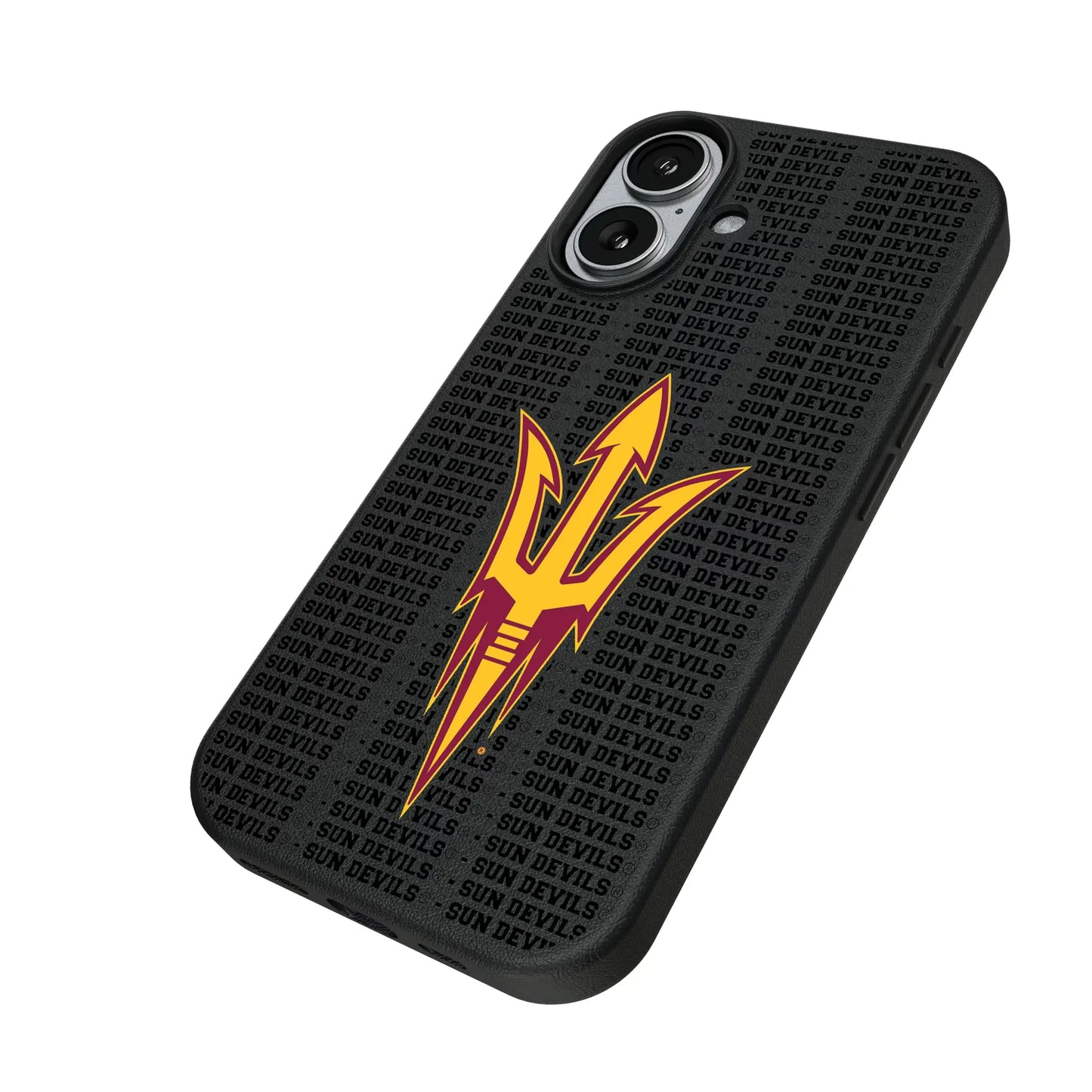 Arizona State University Sun Devils Text Backdrop MagSafe Compatible Phone Case for Apple iPhone