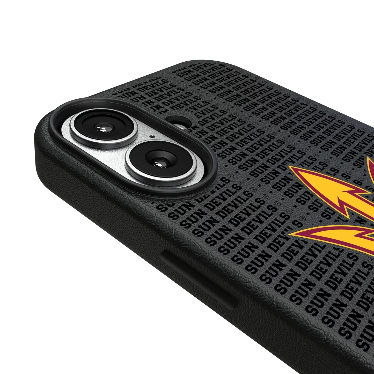 Arizona State University Sun Devils Text Backdrop MagSafe Compatible Phone Case for Apple iPhone