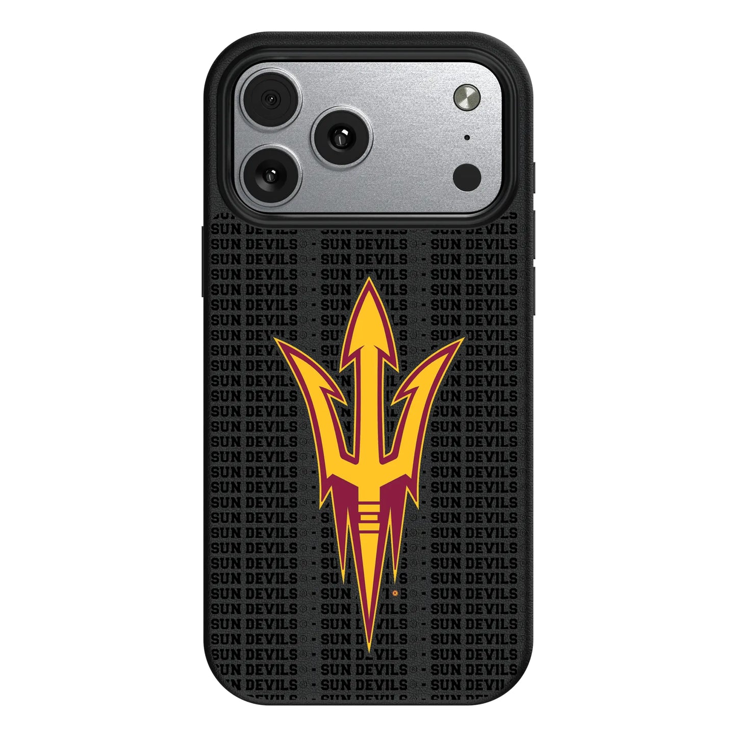 Arizona State University Sun Devils Text Backdrop MagSafe Compatible Phone Case for Apple iPhone