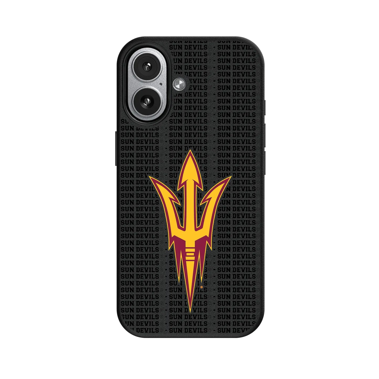 Arizona State University Sun Devils Text Backdrop MagSafe Compatible Phone Case for Apple iPhone