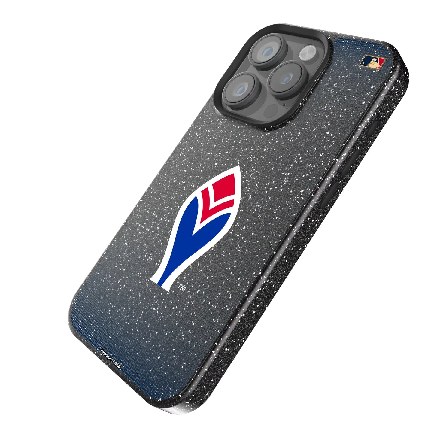 Atlanta Braves 1972-1975 - Cooperstown Collection Linen Black Bling Phone Case for Apple iPhone