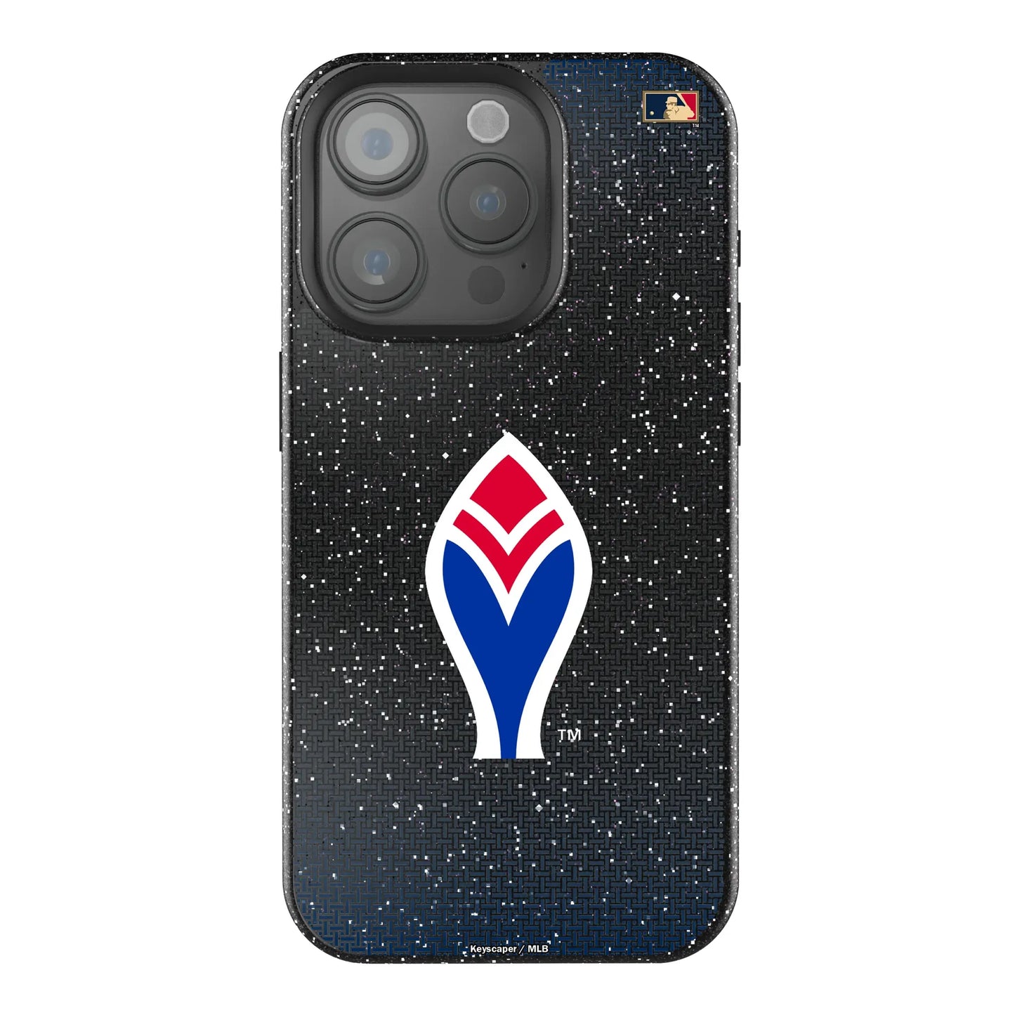 Atlanta Braves 1972-1975 - Cooperstown Collection Linen Black Bling Phone Case for Apple iPhone