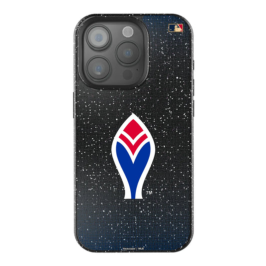 Atlanta Braves 1972-1975 - Cooperstown Collection Linen Black Bling Phone Case for Apple iPhone