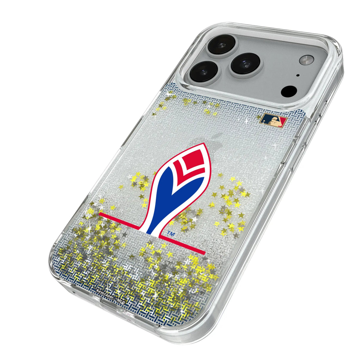 Atlanta Braves 1972-1975 - Cooperstown Collection Linen Glitter Phone Case for Apple iPhone