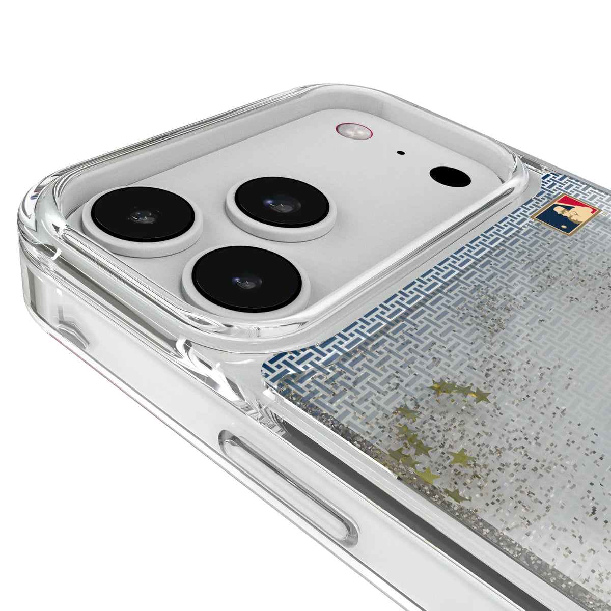 Atlanta Braves 1972-1975 - Cooperstown Collection Linen Glitter Phone Case for Apple iPhone