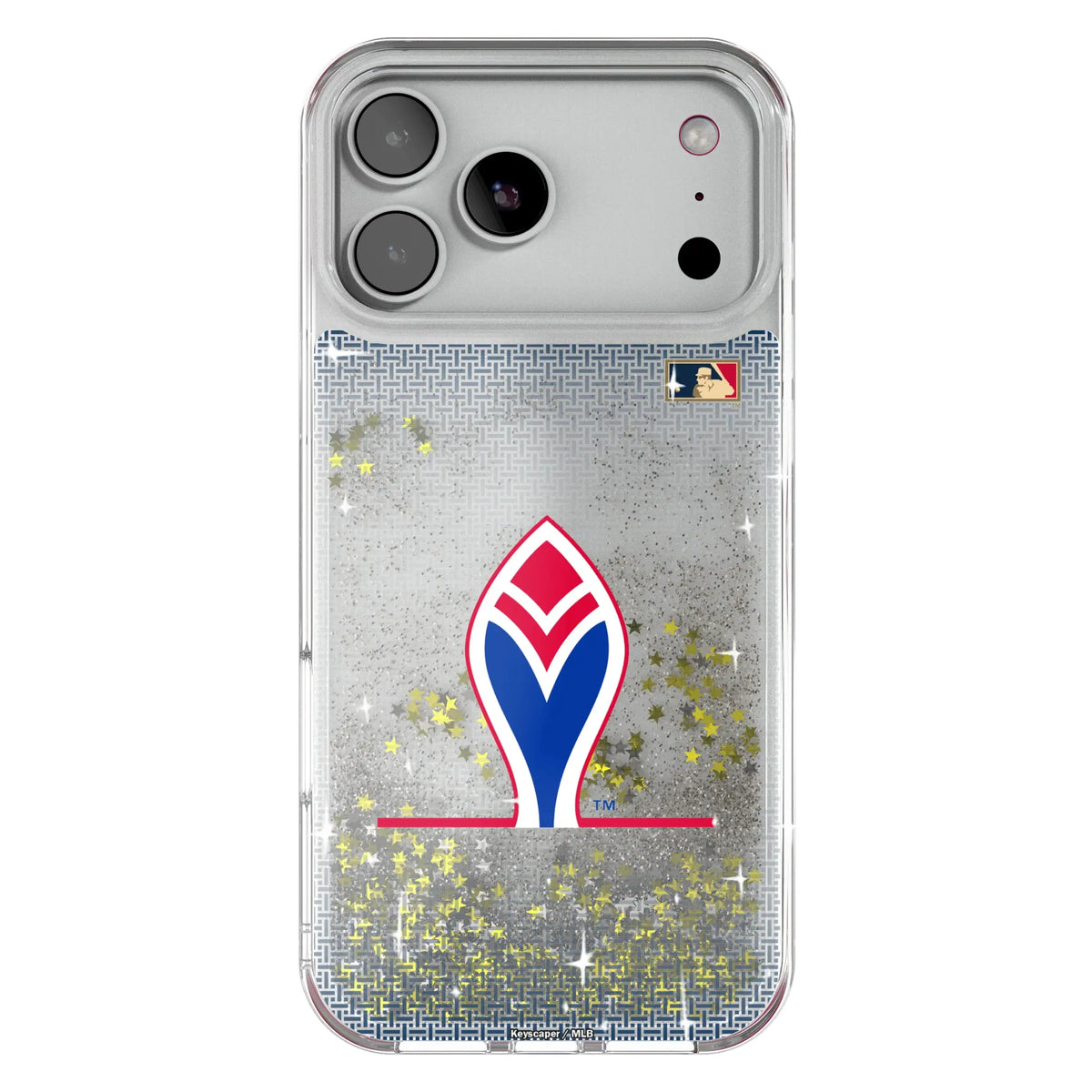 Atlanta Braves 1972-1975 - Cooperstown Collection Linen Glitter Phone Case for Apple iPhone