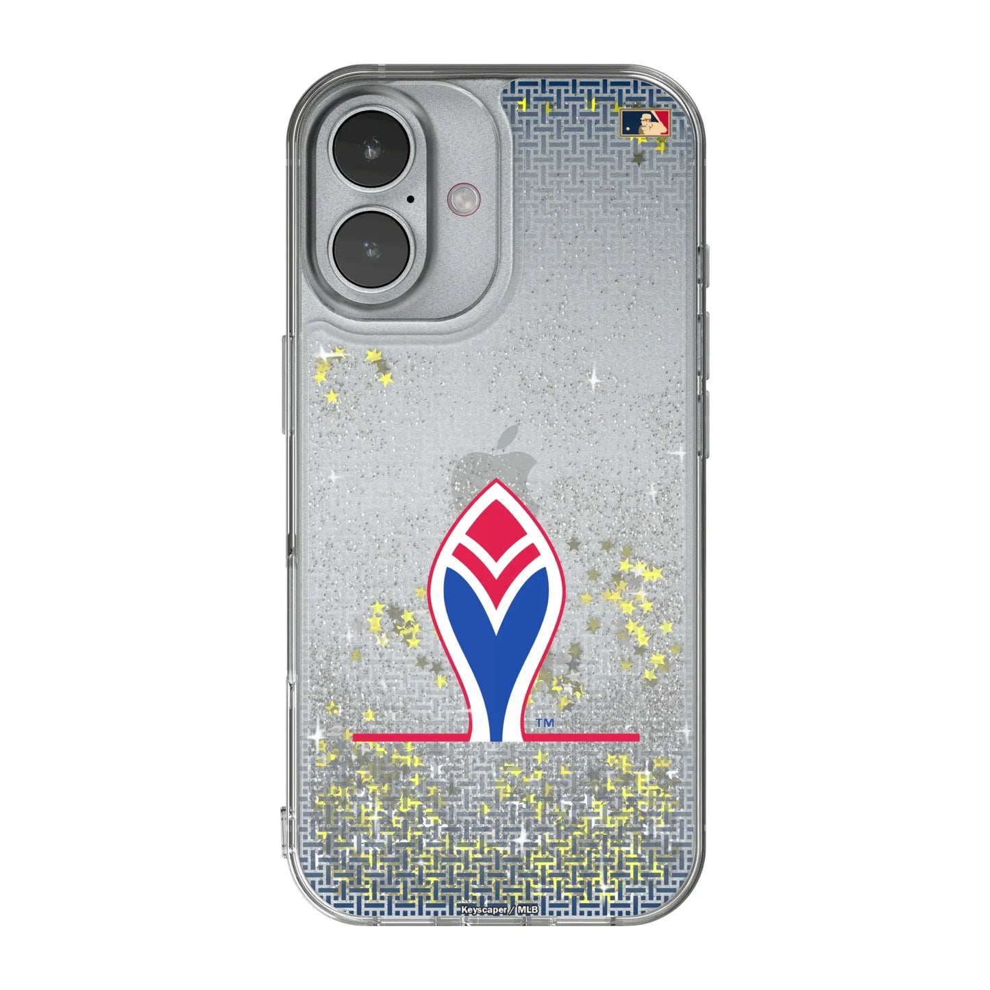 Atlanta Braves 1972-1975 - Cooperstown Collection Linen Glitter Phone Case for Apple iPhone