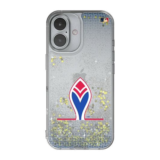 Atlanta Braves 1972-1975 - Cooperstown Collection Linen Glitter Phone Case for Apple iPhone