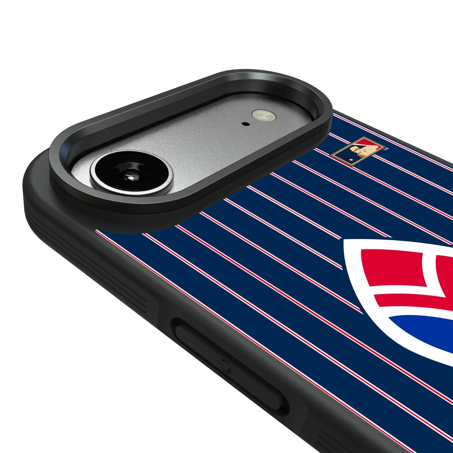 Atlanta Braves 1972-1975 - Cooperstown Collection Pinstripe Bump Phone Case for Apple iPhone