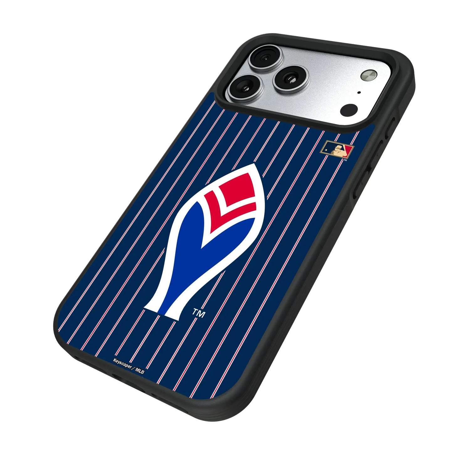 Atlanta Braves 1972-1975 - Cooperstown Collection Pinstripe Bump Phone Case for Apple iPhone