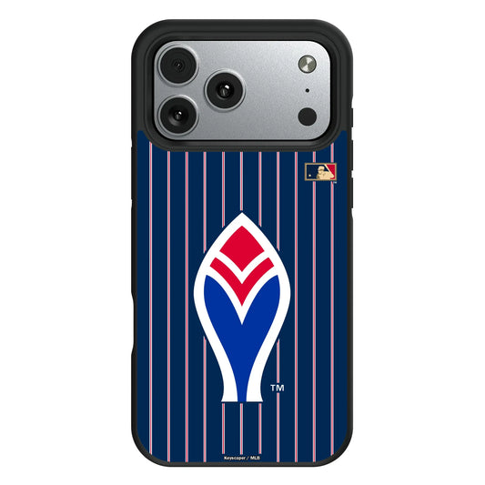 Atlanta Braves 1972-1975 - Cooperstown Collection Pinstripe Bump Phone Case for Apple iPhone