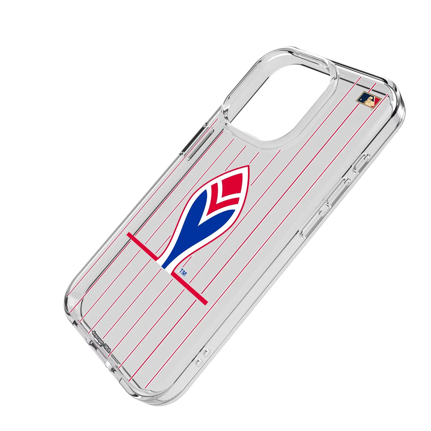 Atlanta Braves 1972-1975 - Cooperstown Collection Pinstripe Clear Phone Case for Apple iPhone