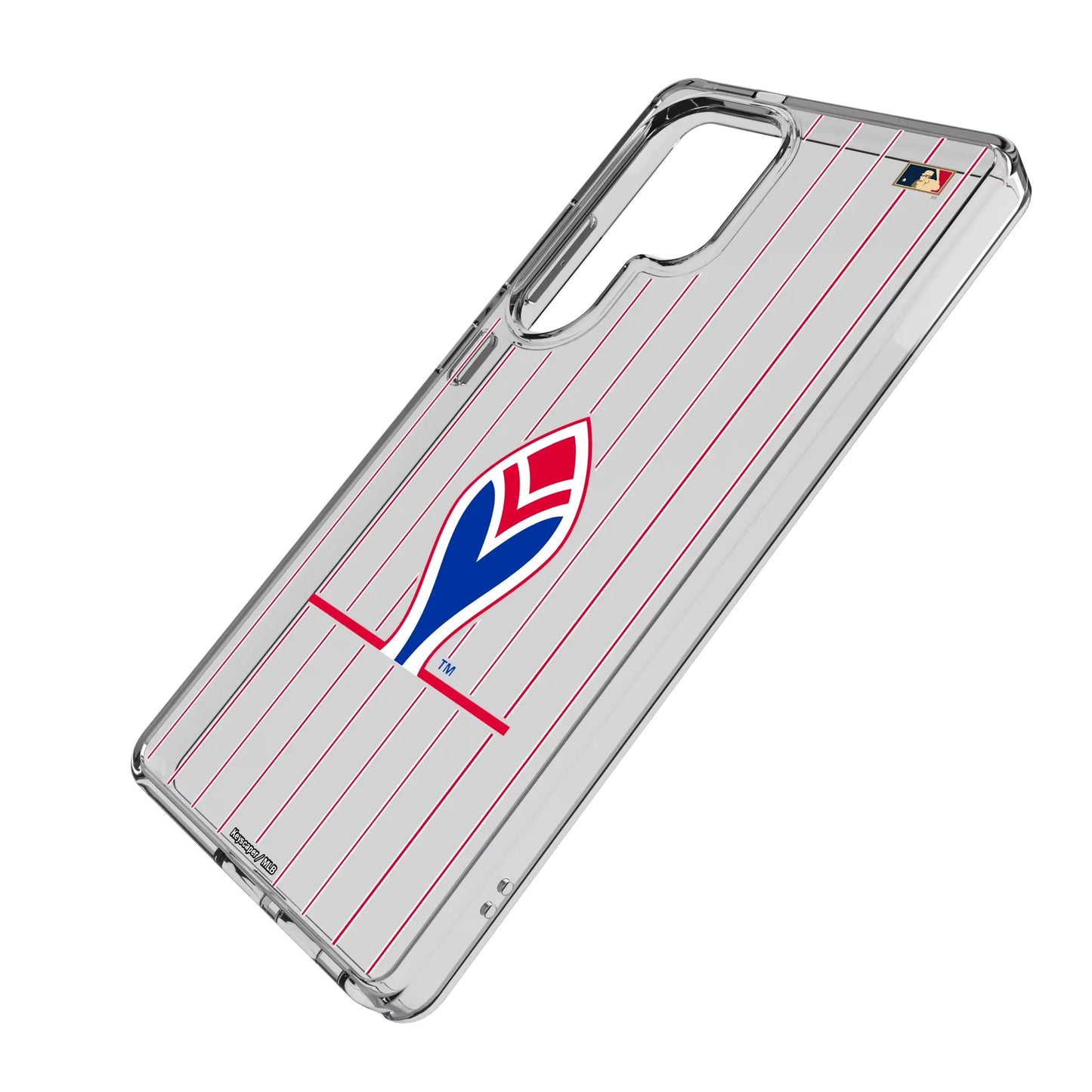 Atlanta Braves 1972-1975 - Cooperstown Collection Pinstripe Clear Phone Case for Samsung Galaxy