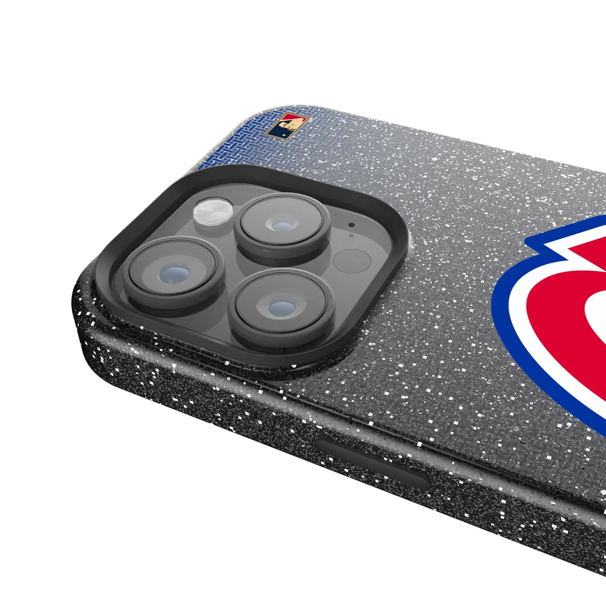 Atlanta Braves 1972-1980 - Cooperstown Collection Linen Black Bling Phone Case for Apple iPhone